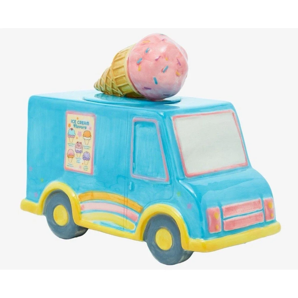 HELLO‎ KITTY ICE CREAM TRUCK Cookie Jar Blue Sky Clayworks NEW Sealed Box